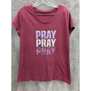 Christian Tshirt Women's XXL Upcycled‎ Share Your Faith Pray